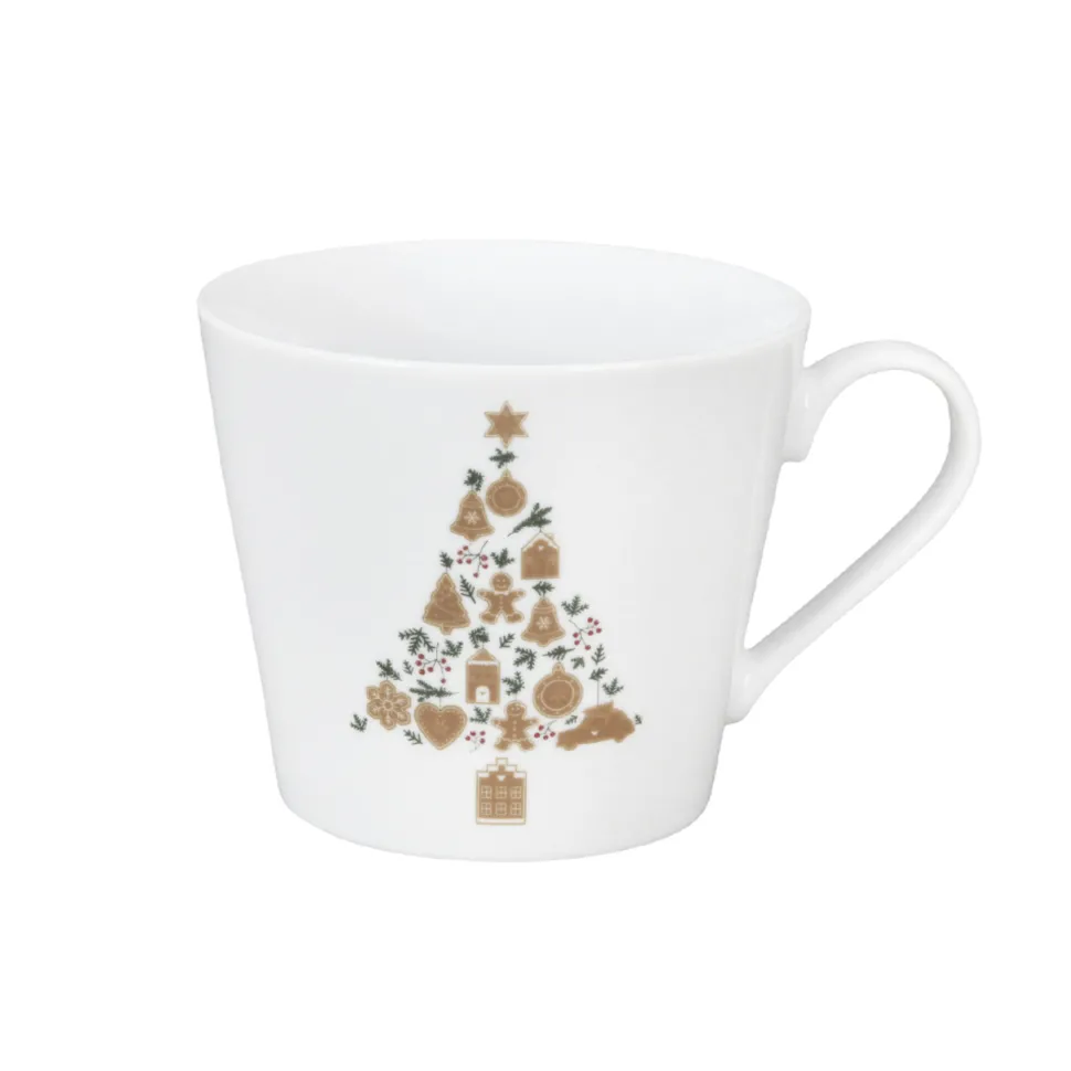 Krasilnikoff Happy Cup Tasse, Christmas Tree Gingerbread