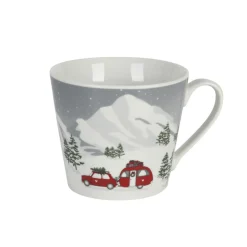 Krasilnikoff Happy Cup Tasse, Caravan in the snow