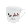 Krasilnikoff Happy Cup Tasse, Bike mit Schlitten