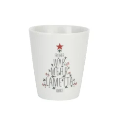 Krasilnikoff Happy Mug Becher Früher war mehr Lametta