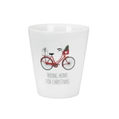 Krasilnikoff Happy Mug Becher Riding Home for Christmas Bike