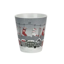 Krasilnikoff Happy Mug Weihnachtsbecher Stockings in City