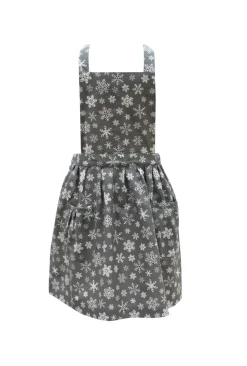 Krasilnikoff Küchenschürze mit Schneeflocken