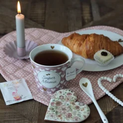 Krasilnikoff Platzmatte, Tischset Berries and Dots, wendbar