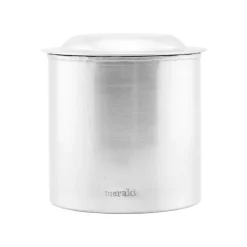 Meraki Dose mit Deckel Silber-Finish