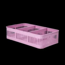 RICE Besteck Korb aus Metall, pink