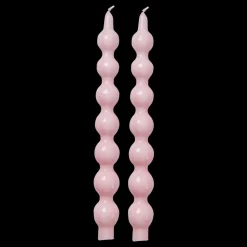 RICE Geschwungene Kerzen 2er Pack