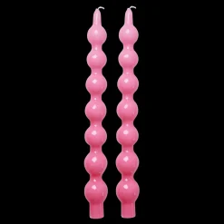 RICE Geschwungene Kerzen 2er Pack