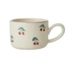 RICE Keramik Cappuccino Tasse Kirschen