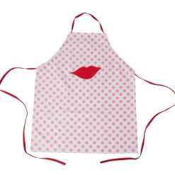 RICE Kinder Schürze Kiss Print aus Baumwolle