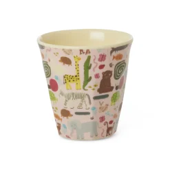 RICE Kleiner Kinderbecher aus Melamin Wildlife