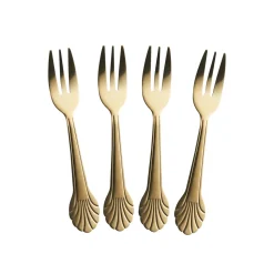 RICE Kuchengabel Rostfreier Stahl 4er