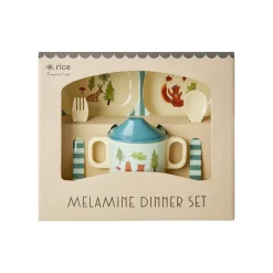 RICE Melamin Baby Geschirr-Set Happy Forest
