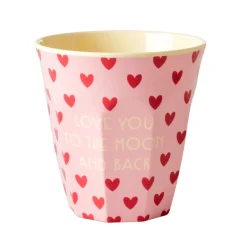 RICE Melamin Becher 6er-Set Funky Prints Pink