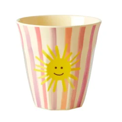 RICE Melamin Becher 6er-Set Funky Prints Pink