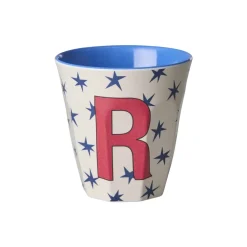 RICE Melamin Buchstabenbecher Stars