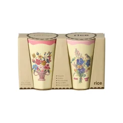 RICE Melamin Hohe Becher Nathalie Lété 2er Pack