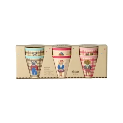 RICE Melamin Kinder Becher Nathalie Lété Print 6er Pack