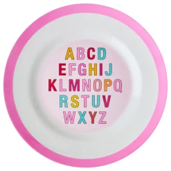 RICE Melamin Speiseteller Aphabet