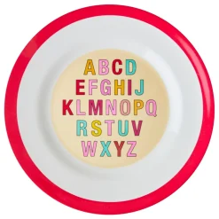 RICE Melamin Speiseteller Aphabet