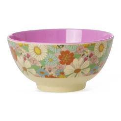 RICE Mittelgroße Melamin Schüssel Flower Power