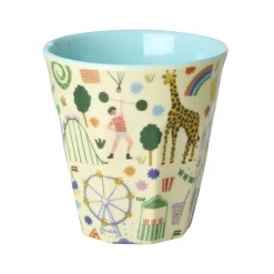 RICE Mittelgroßer Melamin Kinderbecher Fun Fair