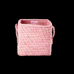 RICE quadratischer Korb Raffia