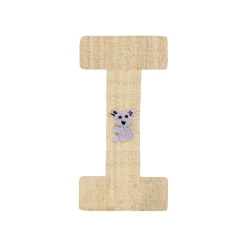 RICE Raffia Buchstaben Sticker