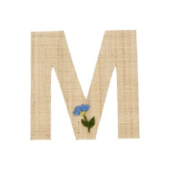 RICE Raffia Buchstaben Sticker