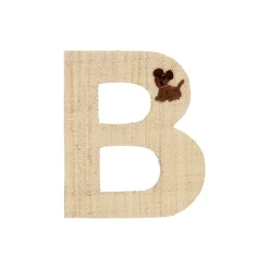 RICE Raffia Buchstaben Sticker