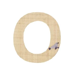 RICE Raffia Buchstaben Sticker