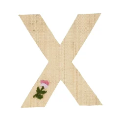 RICE Raffia Buchstaben Sticker