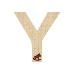 RICE Raffia Buchstaben Sticker