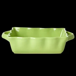 RICE Rechteckige Auflaufform aus Steingut