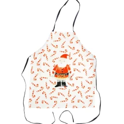 RICE Schürze Santa and Candy Cane aus Baumwolle
