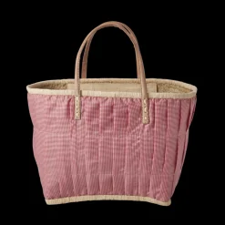 RICE Tasche aus Bast mit Henkel